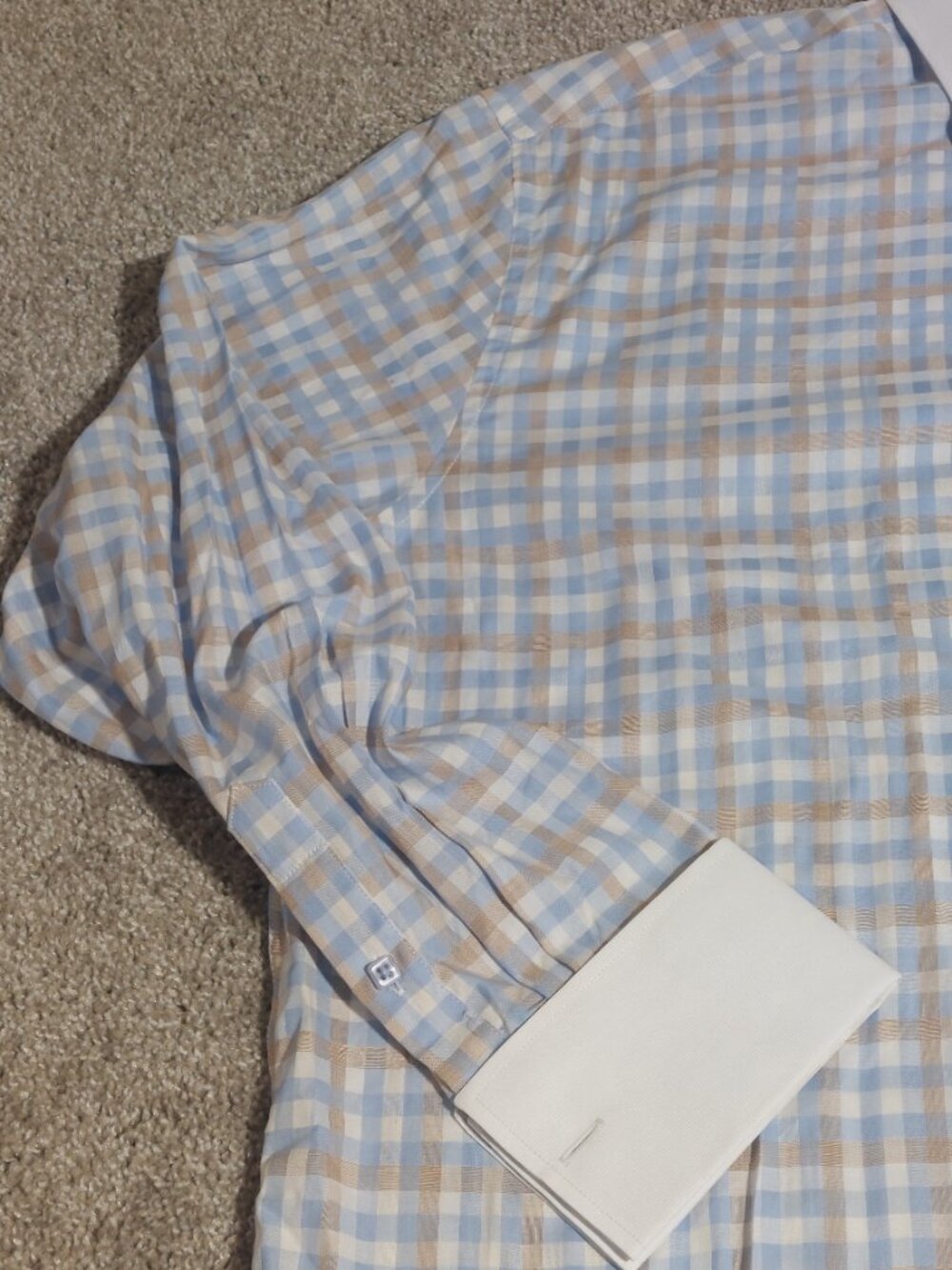 R. Lewis Contemporary fit LS button down shirt French cuff Size 18-34/35 - Picture 2 of 8